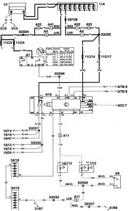 Volvo 960 - wiring diagram - keyless entry (part 1)