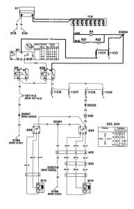 Volvo 960 - wiring diagram - power mirrors (part 2)