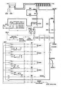 Volvo 960 - wiring diagram - power seats (part 2)