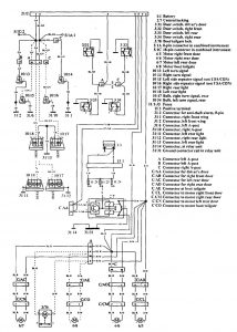 Volvo 960 - wiring diagram - security/anti-theft