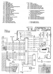 Volvo 960 - wiring diagram - transmission controls