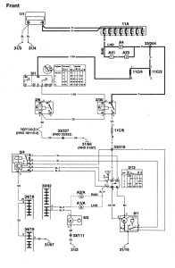 Volvo 960 - wiring diagram - wiper/washer (part 1)