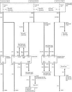 Acura TL - wiring diagram - audio (part 1)