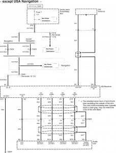 Acura TL - wiring diagram - audio (part 1)