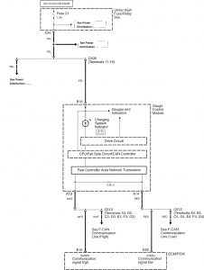 Acura TL - wiring diagram - charging system (part 2)