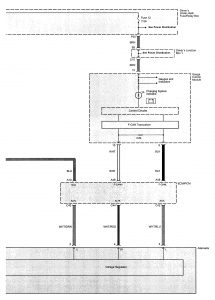 Acura TL - wiring diagram - charging system (part 2)