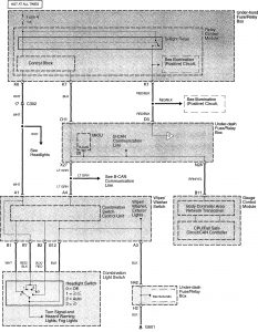 Acura TL - wiring diagram - console lamp (part 1)