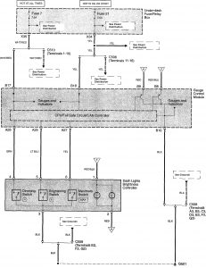 Acura TL - wiring diagram - console lamp (part 2)