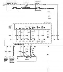 Acura TL - wiring diagram - driver information center/message center