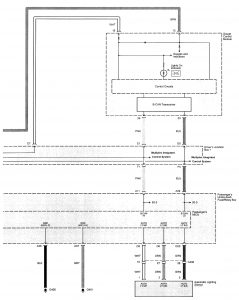 Acura TL - wiring diagram - exterior lighting (part 6)