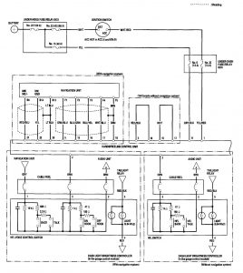 Acura TL - wiring diagram - hands free link system (part 1)