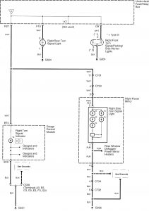 Acura TL - wiring diagram - hazard lamp (part 3)
