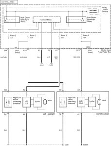 Acura TL - wiring diagram - headlamps (part 1)