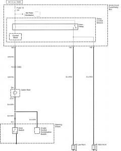 Acura TL - wiring diagram - horn