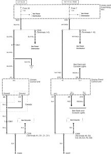 Acura TL - wiring diagram - HVAC controls (part 1)