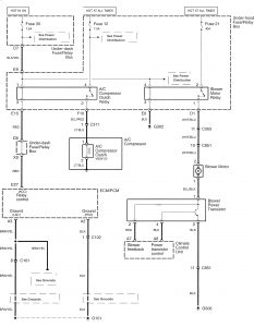 Acura TL - wiring diagram - HVAC controls (part 2)
