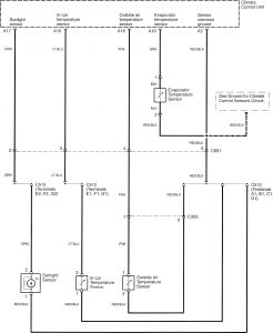 Acura TL - wiring diagram - HVAC controls (part 7)
