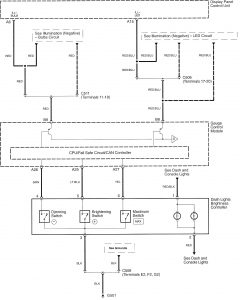 Acura TL - wiring diagram instrumentation (part 7)