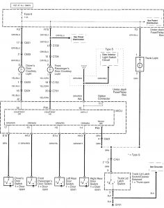Acura TL - wiring diagram - interior lighting (part 1)