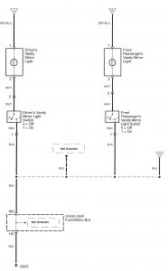 Acura TL - wiring diagram - interior lighting (part 3)