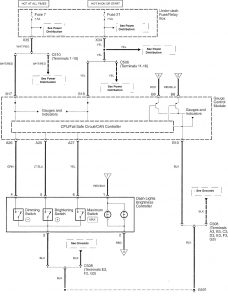 Acura TL - wiring diagram - interior lighting (part 5)