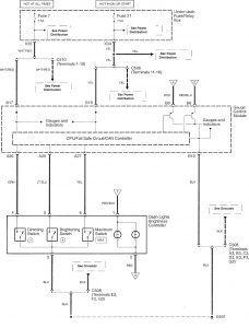 Acura TL - wiring diagram - interior lighting (part 5)