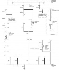 Acura TL - wiring diagram - interior lighting (part 6)