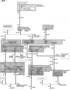 Acura TL - wiring diagram - key interlock (part 1)