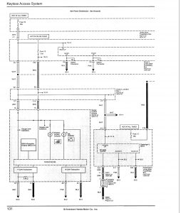 Acura TL - wiring diagram - keyless entry (part 1)