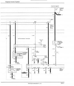 Acura TL - wiring diagram - keyless entry (part 2)