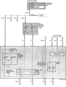 Acura TL - wiring diagram - map lamp