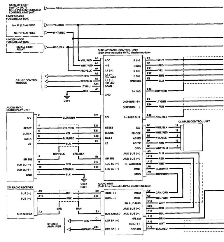 Acura Tl Head Unit Wiring Diagram