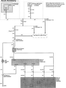 Acura TL l -wiring diagram - parking aid (part 1)