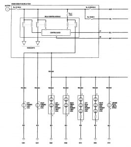 Acura TL - wiring diagram - parking lamp (part 1)