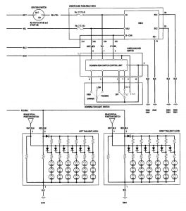 Acura TL - wiring diagram - parking lamp (part 2)