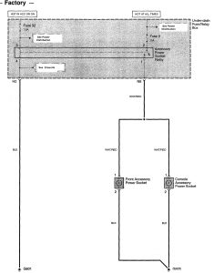 Acura TL - wiring diagram - power/auxiliary outlet