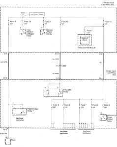 Acura TL - wiring diagram - power distribution (part 3)