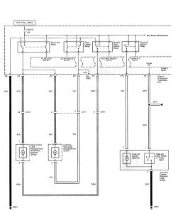 Acura TL - wiring diagram - power locks (part 1)