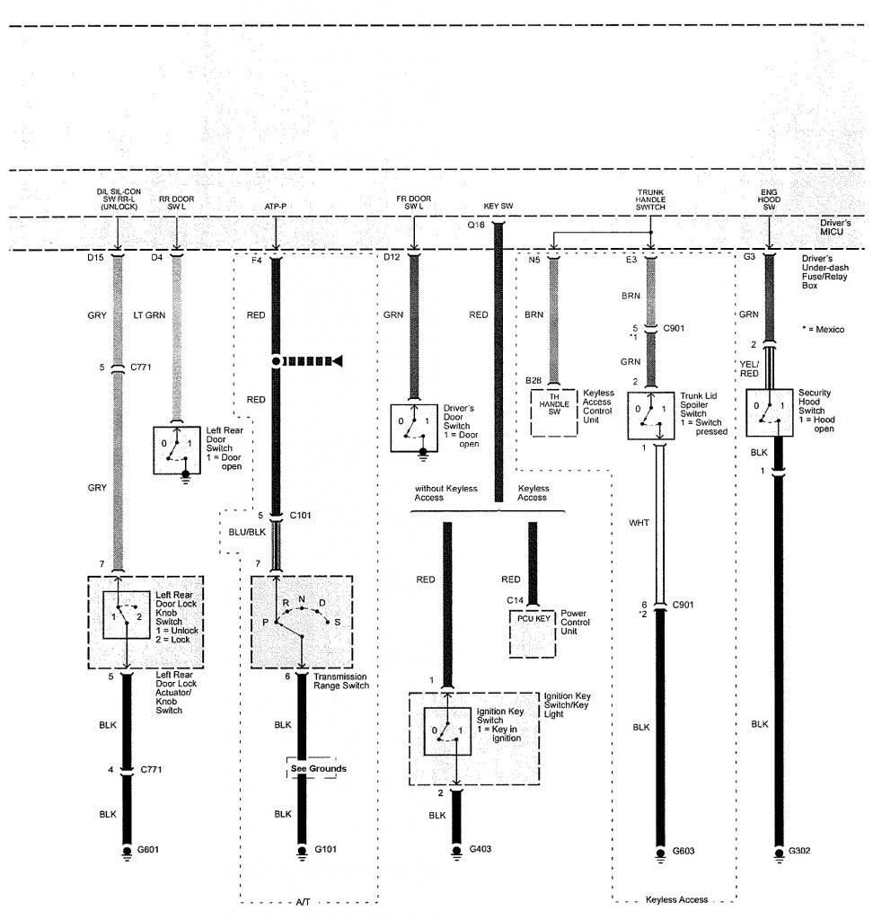 Acura TL (2009 2010) wiring diagrams power locks Carknowledge.info
