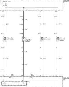 Acura TL - wiring diagram - power locks (part 3)