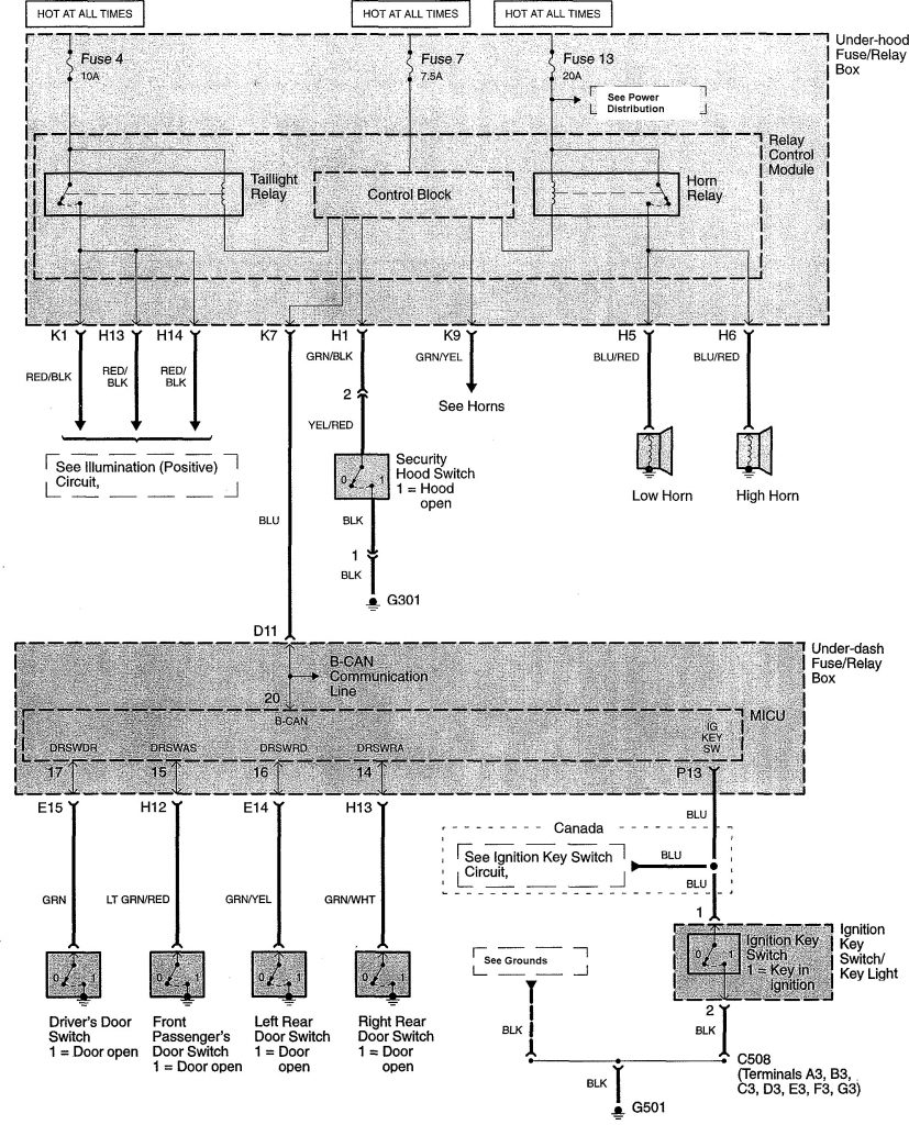 Acura TL (2008) wiring diagrams power locks Carknowledge.info