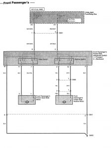 Acura TL - wiring diagram - power lumbar (part 2)