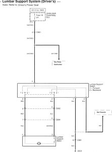 Acura TL - wiring diagram - power seats (part 1)