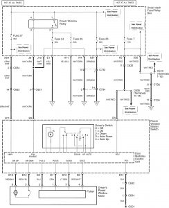 Acura TL - wiring diagram - power windows (part 1)