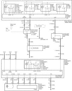 Acura TL - wiring diagram - power windows (part 2)