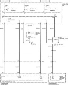 Acura TL - wiring diagram - power windows (part 4)