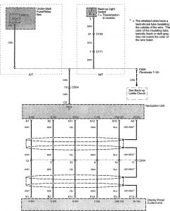 Acura TL - wiring diagram - rear view monitor (part 2)