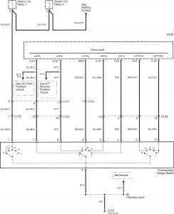 Acura TL - wiring diagram - transmission control (part 3)