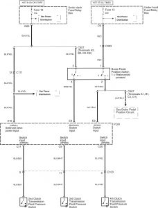 Acura TL - wiring diagram - transmission control (part 4)