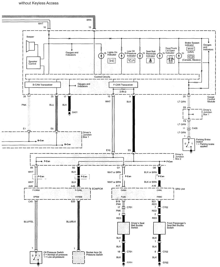 Acura TL (2009) - wiring diagrams - warning indicators - Carknowledge.info